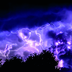 Brontophobia – Fear of thunderstorms